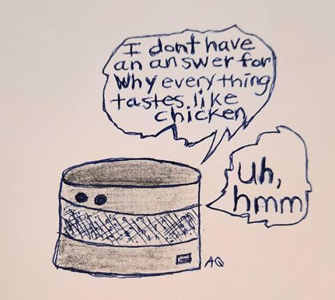 Sometimes Artificial Intelligence fails and the “talking container” gets it wrong – just like people.