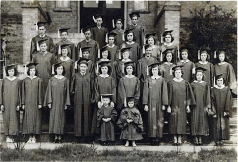 The Andrews High School Class of 1939 graduated when Isham Barney Hudson was the superintendent. The valedictorian was Wray Birchfield (fourth from left on the front row). A few of the other students included Marvin Pullium, Roy Tatham, Joe McKeldrey, Jerry Stover, Aileen Stover, Mary Matheson Collins, Hilda Matheson and Bessie Newman.  
