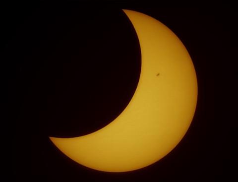 This image was taken in north Georgia during the eclipse in 2023. Photo courtesy of Ed Albin.