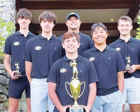 Robbinsville only picked up two strokes in the second round, as the Black Knights finished with a team score of 370 to the Bulldogs’ 372. The score is based on the scores from the top four golfers on each team.
