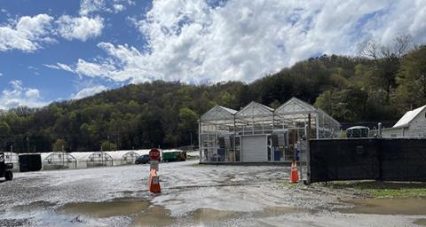  Randy Foster/editor@cherokeescout.com The Eastern Band of Cherokee Indians’ cannabis production facility off of Coopers Creek Road in Swain County.