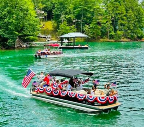 Jason Ireson/Contributing Photographer Boats on Lake Hiwassee will be decorated for the Fourth of July holiday fit with colorful adornments, while competing for prizes and bragging rights. All the fun will be had starting at 1 p.m. Friday, July 5.