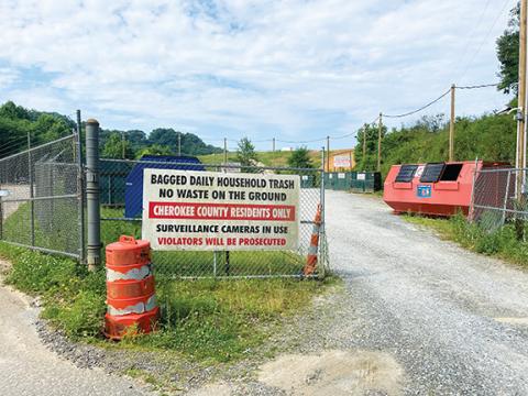 Randy Foster/editor@cherokeescout.com The convenience center at the Cherokee County Landfill in Marble will be open 70.5 hours under the new plan, which takes effect following the Fourth of July weekend.