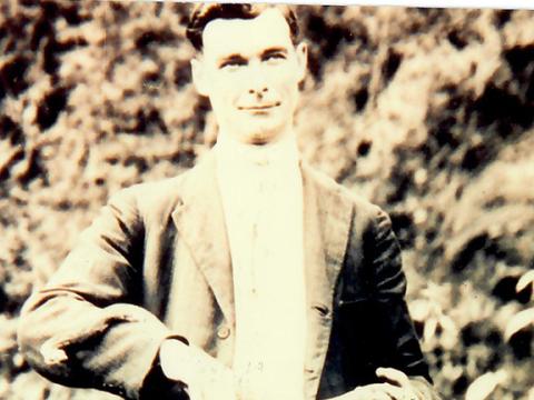 Photos courtesy of David Stiles Jim Rose in a family photo, along with a photo of him holding a dead snake.