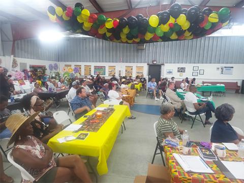 Nicole Wright/Staff Correspondent The Texana Community Center was near capacity during the Juneteenth celebration June 15. Organizers are already looking forward to next year.