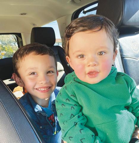 William Killian poses with his little brother, Wesley.