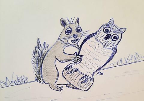 If anything ever goes missing around me, it’s most likely a squirrel’s fault.