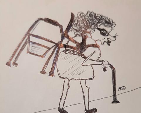 Along with the joys of retirement come some irritating age-related side effects. A backpack potty helps by offering a shortcut that allows for quicker bathroom visits.