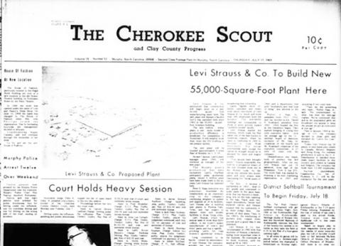 This is the front page of the July 17, 1969, edition of the Cherokee Scout, which was 55 years ago today.