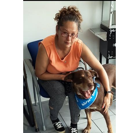 The Valley River Chevrolet car show in Murphy brought more than show cars and admirers together on July 20. Animals and people came together as well. Charlotte Kilpatrick needed a friend and protector, and she found one in Axle. She was moved to tears while sitting with him in the dealership’s lobby.