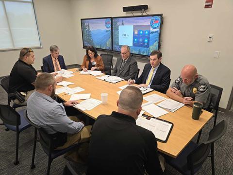 The Cherokee County Sheriff’s Office recently met with Cherokee County Schools and other local law enforcement agencies to conduct an annual safety review.