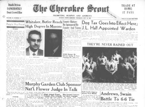 This is the front page of the Oct. 13, 1955, edition of the Cherokee Scout, which was 69 years ago this week.