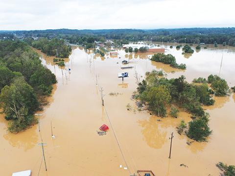 N.C. Department of Transportation The Ingles grocery store in Morganton is just one of many vital business that have been hit hard by flooding over the last week because of heavy rain from Hurricane Helene. Cherokee County barely missed much of the severe storm.