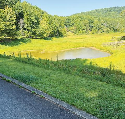 Waterworks: Tanglewood Lake in Murphy is no longer filled with water and, even when full, the lake is very shallow nowadays. That makes the area’s dams listing as “highly hazardous” on the National Inventory of Dams website confusing to some local residents.