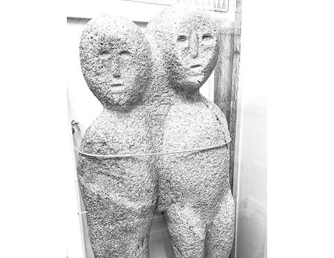 The effigy at the Cherokee County Historical Museum in Murphy discovered in the 1840s is linked to the moon-eyed people legend.