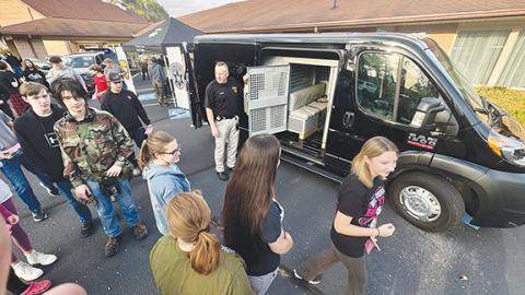 Randy Foster/editor@cherokeescout.com Career Day: Cherokee County high school students had the run of Murphy First Baptist Church’s fellowship hall on Nov. 6 for Cherokee County Schools’ Career Development Day.