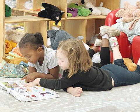 Aiden Williams/Staff Correspondent Preschool age children work to develop reading skills at Eagle’s Nest Early Learning Center & Preschool.