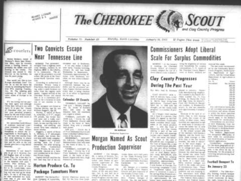 This is the front page of the Jan. 14, 1965, edition of the Cherokee Scout, which was 59 years ago this week.