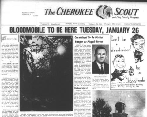 This is the front page of the Jan. 21, 1966, edition of the Cherokee Scout, which was 58 years ago this week.