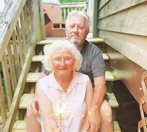 Deborah Pound found a hardworking and “honest to a fault” man in Gary Hall after being scammed online. The two have been happily married for three years.