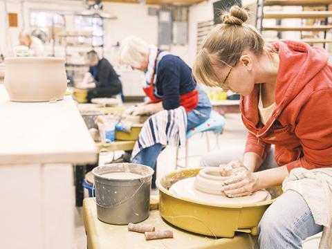 John C. Campbell Folk School Fighting hunger: Staff and local potters are crafting one-of-a-kind handmade bowls for the annual Empty Bowls fundraiser at John C. Campbell Folk School in Brasstown.