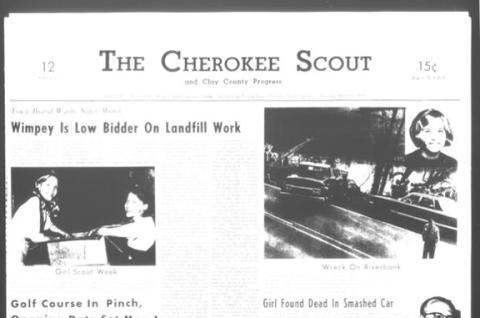 This is the front page of the March 12, 1970, edition of the Cherokee Scout, which was 55 years ago today.
