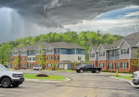 Photos by Sam Jokich/Staff Correspondent Valley River Apartments will help fill a market-rate housing void in Cherokee County.