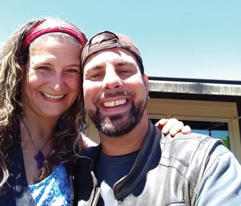 Jason Harley Kloepfer and Allison Mahler during happier days. Their civil suit is scheduled to go on trial in Asheville in August.