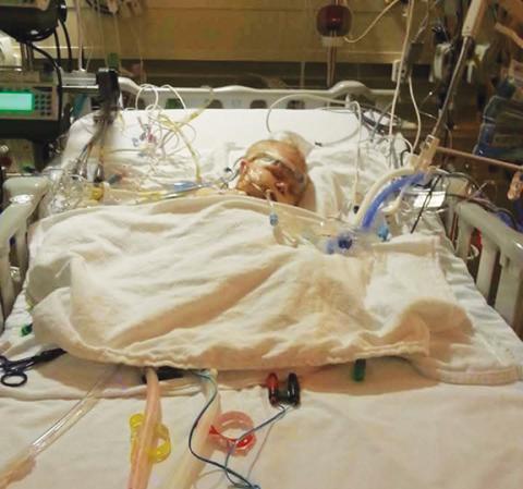 From when he was an infant (right) to today (below) Brayden Shiflett struggles with serious medical issues and needs the community’s help and support. A benefit ride has been set for Saturday afternoon in Murphy.