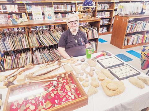 Nicole Wright/Staff Correspondent Tony Bryant’s personal collection of Native American artifacts will be on display Saturday, April 26, at the Andrews Public Library as part of the Andrews Chamber of Commerce’s annual Spring Fling celebration. 