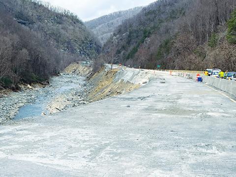 Kevin Hensley/editor@grahamstar.com Interstate 40 was closed for months following Hurricane Helene, only recently holding a partial reopening.