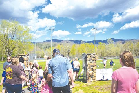 Photos by Bre Woodward/Staff Correspondent The Town of Andrews hosted a free Easter Egg Hunt on April 5 at Andrews Recreation Park. Kids brought their baskets and smiles for the fun event.