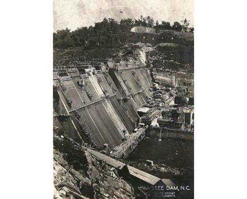 The Hiwassee Dam was under construction by the Tennessee Valley Authority in the late 1930s. The impact on the county was not only a recreational lake but, more importantly, electricity.