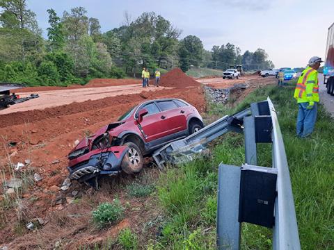 Anngee Quinones-Belian/Staff Correspondent About 5:53 a.m. Tuesday, a single-vehicle accident occurred at Blairsville Highway and Andrea Morrow Road in Ranger. A passenger car was found on its side over a section of guardrail in a ditch. A witness to the accident said there were three occupants in the vehicle, who were taken to the hospital, according to emergency personnel on the scene. The Bellview Fire Department, Cherokee County Emergency Medical Services, N.C. Highway Patrol and Ranger Fire Department 