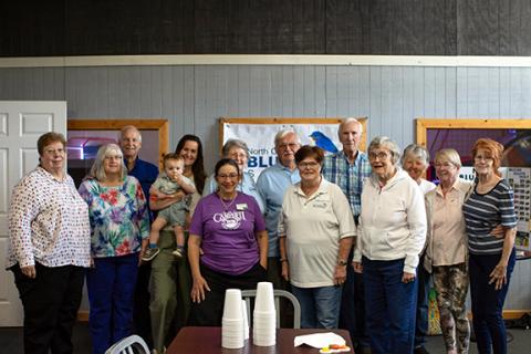 Cannon Crompton/sports@cherokeescout.com The N.C. Bluebird Society held their first meeting for far-west members Friday afternoon at Downtown Pizza in Murphy. In attendance were members and prospective members from Andrews, Hayesville and Murphy. The group was founded in 1986 and is based in Raleigh with the goal to preserve and educate people on bluebirds, as well as other cavity nesting birds. A total of 15 people were on hand, including society President Iris Senzig. Details: Visit northcarolinabluebirds