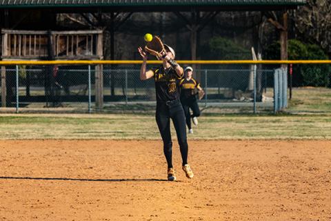 Julia Dockery of Murphy catches a fly ball for an out against Tellico Plains, Tenn., on March 11.