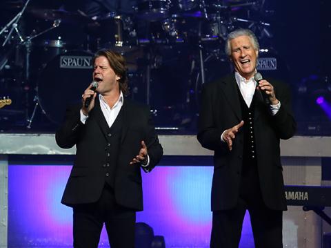 Nicole Wright/Staff Correspondent The Righteous Brothers today consist of the legendary Bill Medley (right) with Bucky Heard.