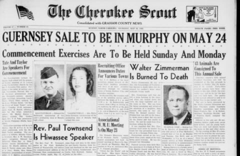 This is the front page of the May 16, 1946, edition of the Cherokee Scout, which was 79 years ago this week.