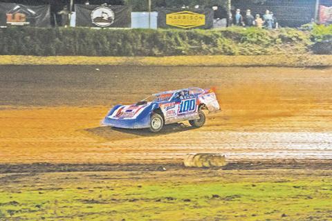 Cannon Crompton/sports@cherokeescout.com Cooper Twiggs, Hiwassee Dam High School Class of 2025 graduate, got the win Friday night in 602 Late Model.