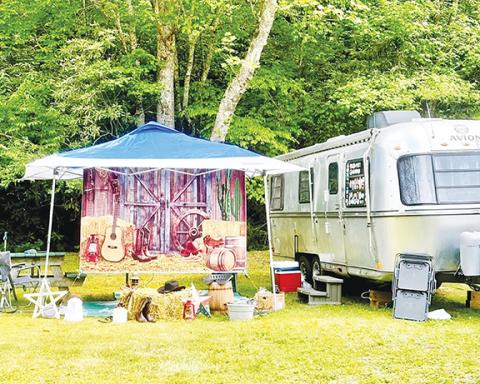Aiden McCoy Williams/Staff Correspondent J&J’s Getaway Thankful Tin Rally showcased more than 20 vintage campers during an open house.