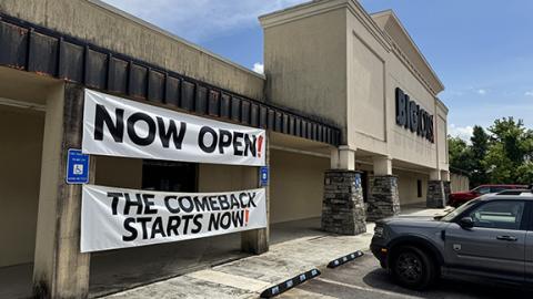 Randy Foster/editor@cherokeescout.com The Murphy Big Lots store was back in business after reopening Thursday.