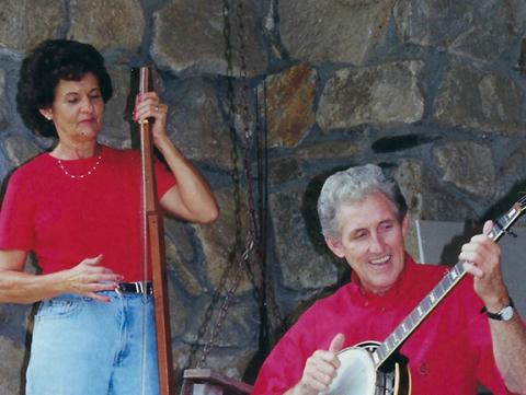 Margaret and Sonny Reighard were regulars at the Mountain Music Jamboree at the Valleytown Cultural Arts Center for several years. The show was sponsored by The Andrews United Methodist Church and Chautauqua. 