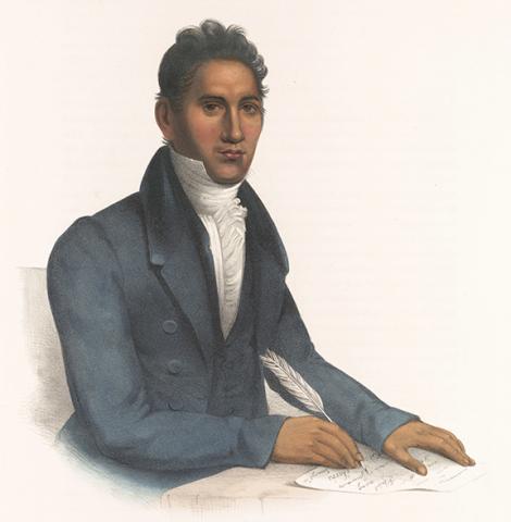 John Ridge, the primary spokesman for the Cherokee in the lobbying effort to prevent the Cherokee Removal, until he saw the writing on the wall and started the Treaty Party.