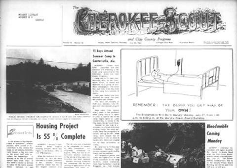 This is the front page of the July 23, 1964, edition of the Cherokee Scout, which was 61 years ago today.