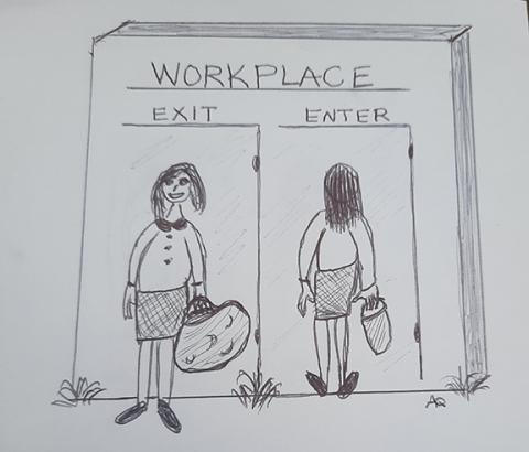 Someone entering the workplace with a small bag or none at all, but leaving with a big one, may indicate there’s a thief on the payroll.