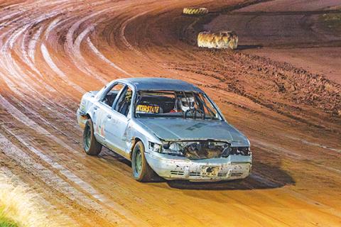Cannon Crompton/sports@cherokeescout.com Morgan Oliver – daughter of Jamie Oliver, who is co-leasing the track and is a driver himself – took her first laps in a race car during Thursday’s open practice at Tri-County Racetrack in Brasstown.