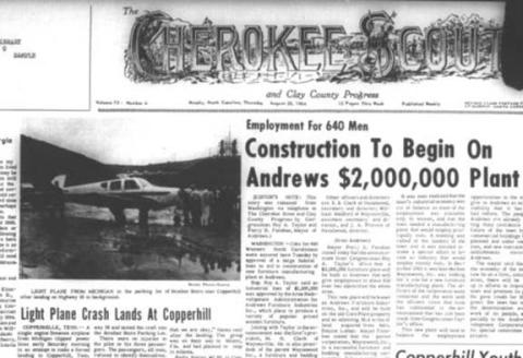 This is the front page of the Aug. 20, 1964, edition of the Cherokee Scout, which was 61 years ago today.