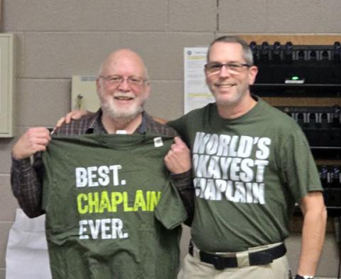 Retired: The Cherokee County Sheriff’s Office wishes a happy retirement to its longtime chaplain, the Rev. Alan Wildsmith. “We are forever grateful for his many years of selfless service to our agency and Cherokee County. To say he will be missed is an understatement,” the sheriff’s office said. With Wildsmith is the new chaplain, Earl Delvalle, sporting their newest attire.