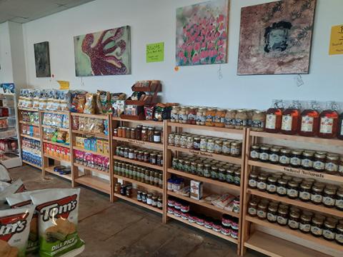 Anngee Quinones-Belian/Staff Correspondent Hidden gem in Ranger: All kinds of goodies can be found at Appalachian Mountain Wholesale Country Store, including candy, clothing, milk, eggs and a whole lot more.