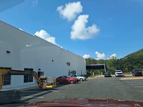 Clay County Progress Construction of the new Amazon plant under construction in neighboring Clay County is coming along. Unfortunately, the opening of the Hayesville plant means an Amazon facility in Franklin will be closing soon.